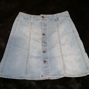 Button Up Jean Skirt!